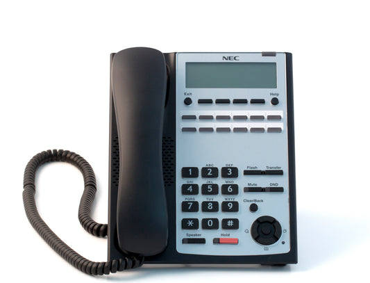 NEC 1100061  12-Button Full-Duplex Telephone - Black
