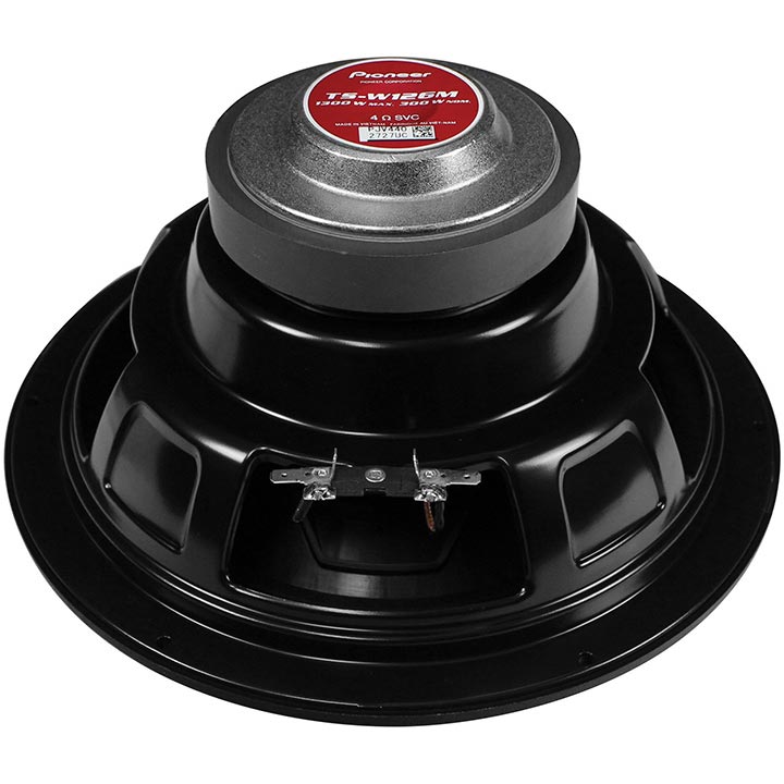 Pioneer TSW126M 1300 Watt Max 12" Subwoofer 4 ohm Single Voice Coil