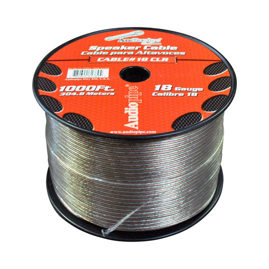 Audiopipe CABLE181000 1000 foot 18 Gauge Car Speaker Wire