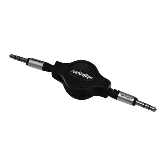 Audiopipe AIQR35353 3.5 To 3.5 Jack Plug 6 Ft Retractable