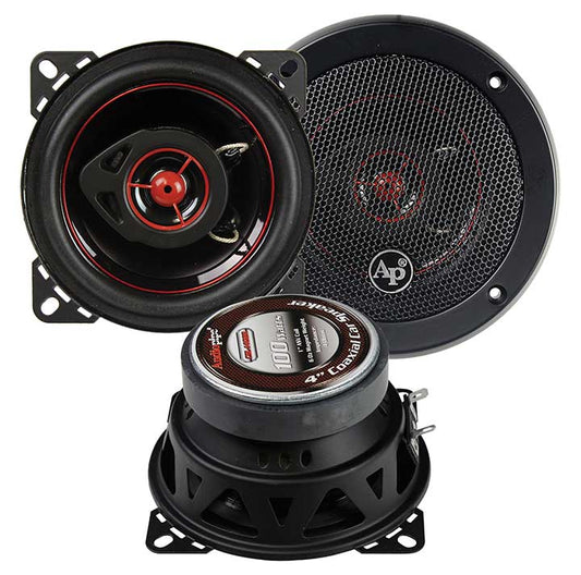 Audiopipe CSL1402R 4" 2 Way 100 Watt Redkine Car Speakers pair
