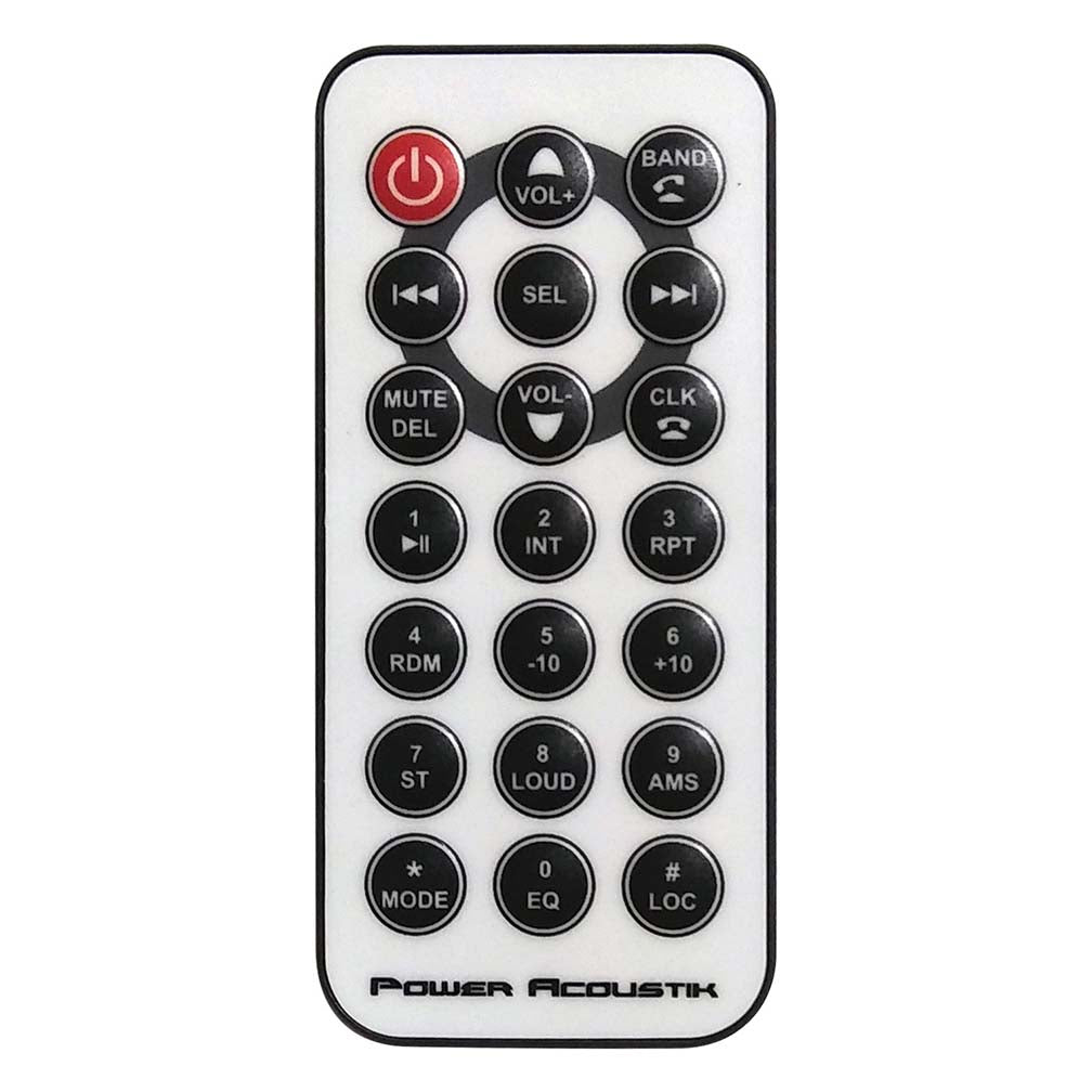 Power Acoustik MCD1265 1-DIN CD/MP3 AM/FM USB AUX BT w/Pair 6.5" Marine Speakers