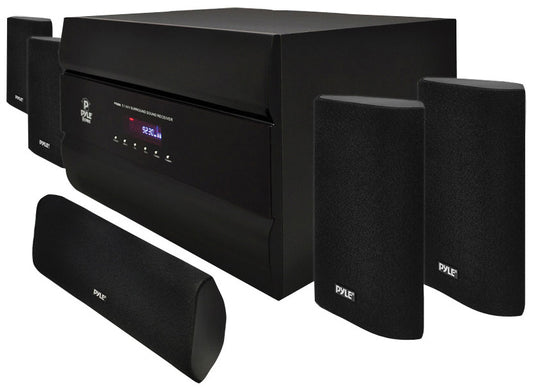 Pyle PT628A 400-Watt 5.1 Channel Home Theater System with AM/FM Tuner, CD, DVD & MP3 Player Compatible
