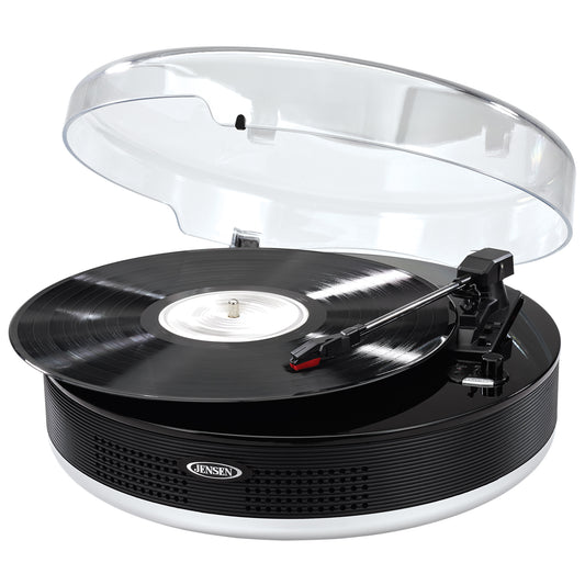Jensen JTA-455 3-speed Stereo Turntable With Bluetooth