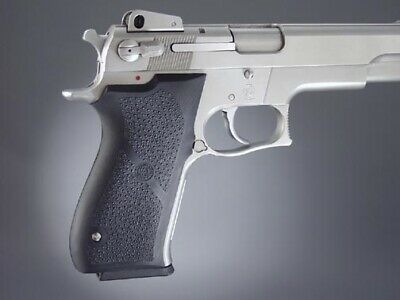 Hogue 6010 S&W 1006/4506 Series Rubber Grip Panels Black