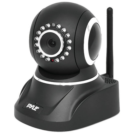 Pyle PIPCAM8 Wi-Fi IP Camera w/ Image Capture, Video Recording, & 2-Way Communication