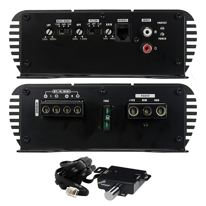 Audiopipe APMI2075 1000W mini Design 2 channel Mosfet Amplifier