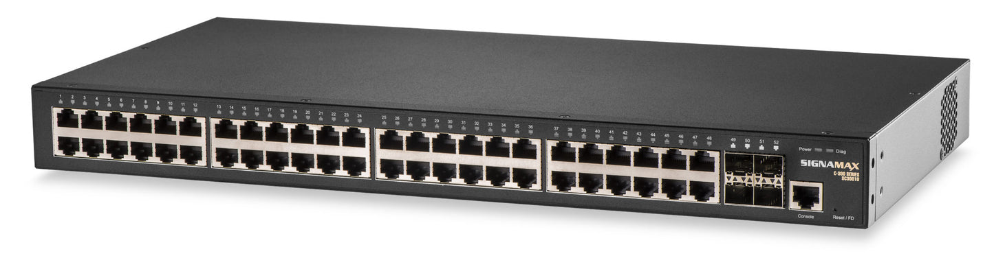 Signamax connectivity FO-SC30010 C-300 48 Port Gigabit Managed Switch