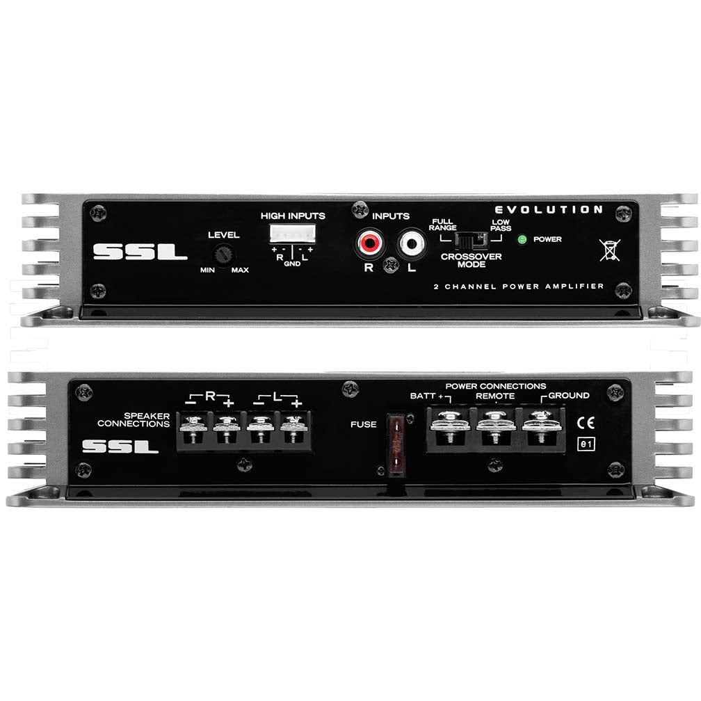SOUND STORM EV2.200 EVOLUTION 200-Watt Full Range, Class A/B 2 to 8 Ohm Stable 2 Channel Amplifier