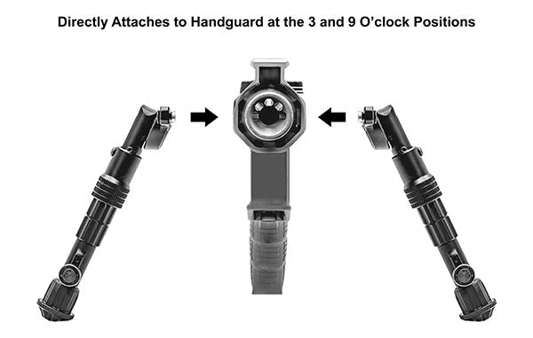 UTG TLBPDM01 Recon Flex M-LOK Bipod Matte Height: 5.7 8