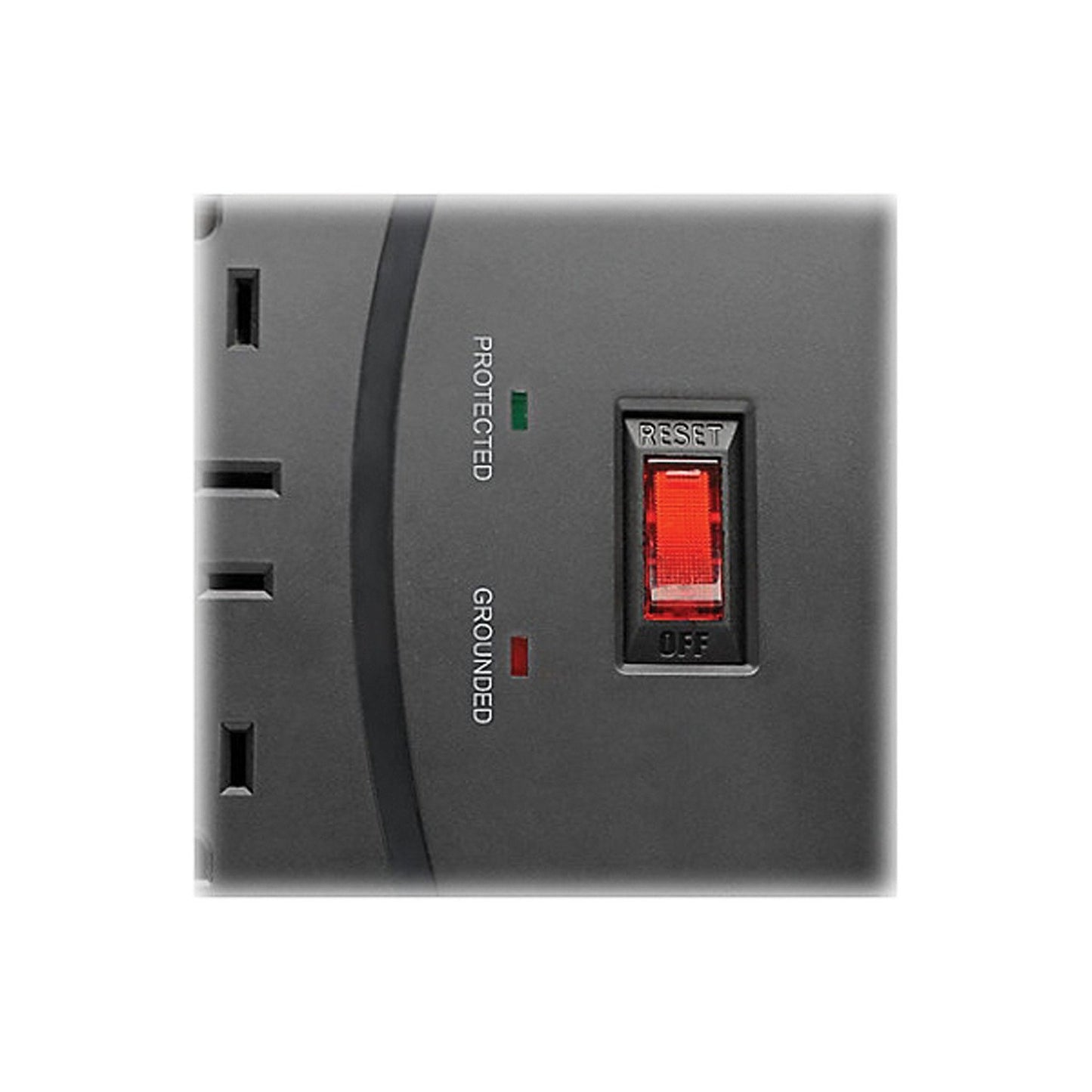 TRIPP LITE TLP128TTUSBB 12-Outlet 8Ft Plastic Surge Protector
