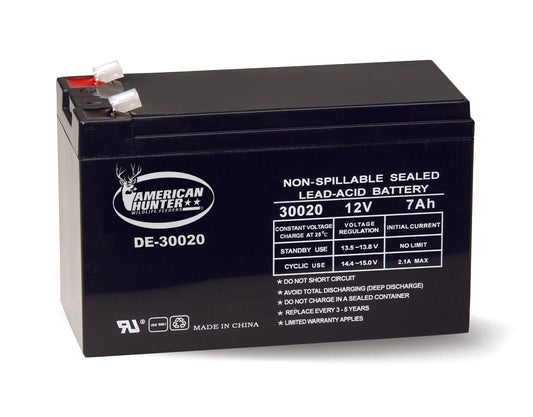 American Hunter DE-30020 12v 7 Amp Hr Rechargeable Battery