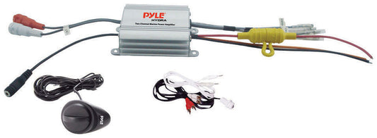 Pyle PLMRMP1A 2CH Waterproof MP3/iPod marine Power Amplifier Silver