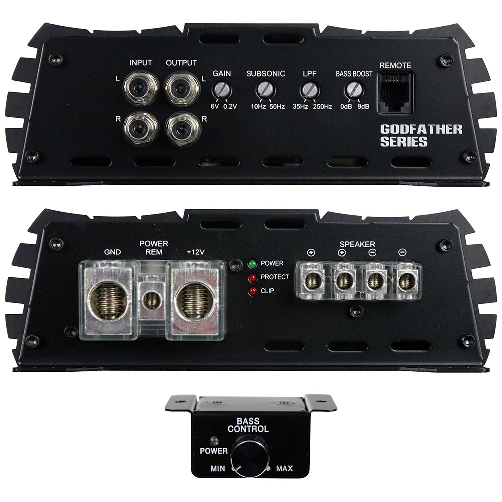 American Bass GF20001D Monoblock Amplifier, 2340 Watts RMS