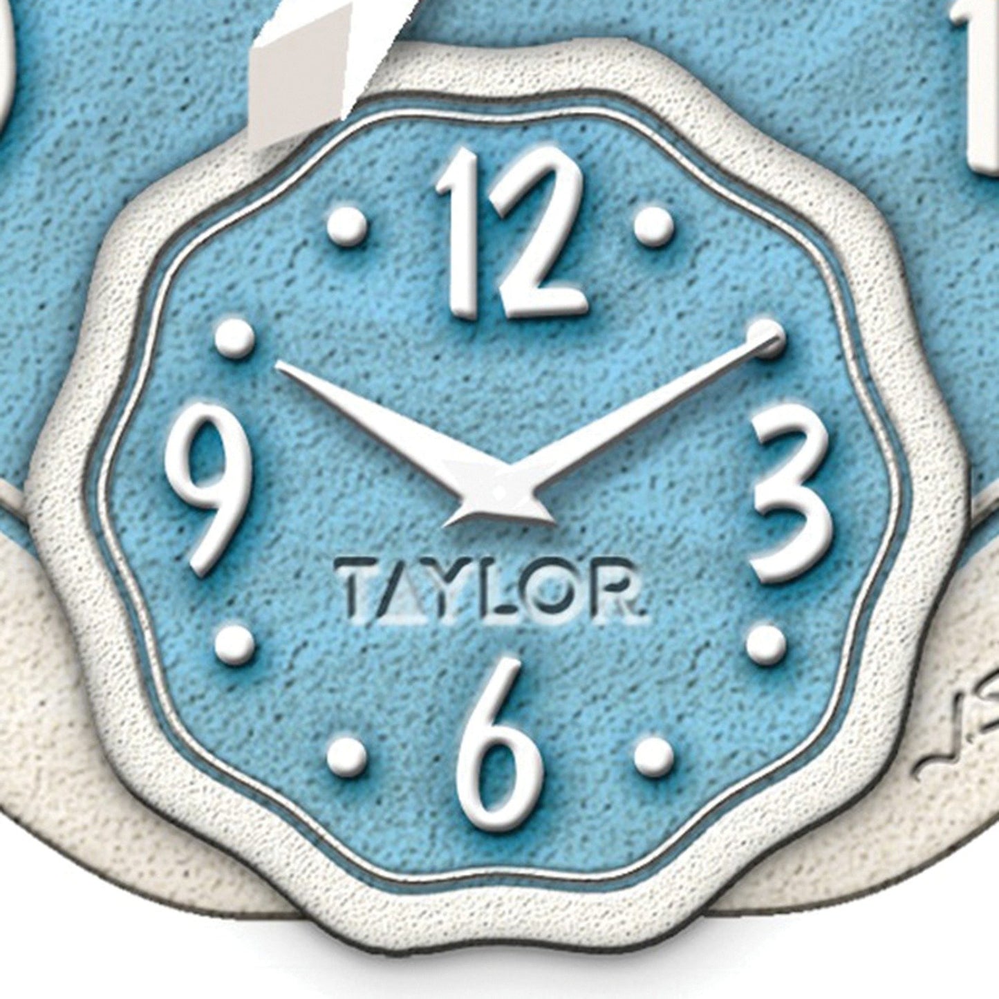 TAYLOR 91620T 12-Inch Sandals Thermometer with Clock