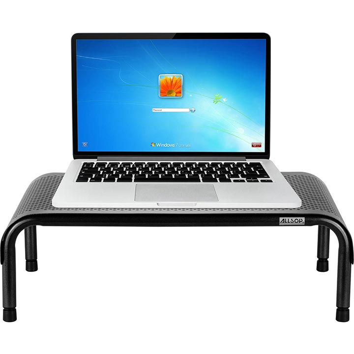 Allsop 31630 Metal ArtErgo Adjustable Monitor Stand TV Laptop Riser
