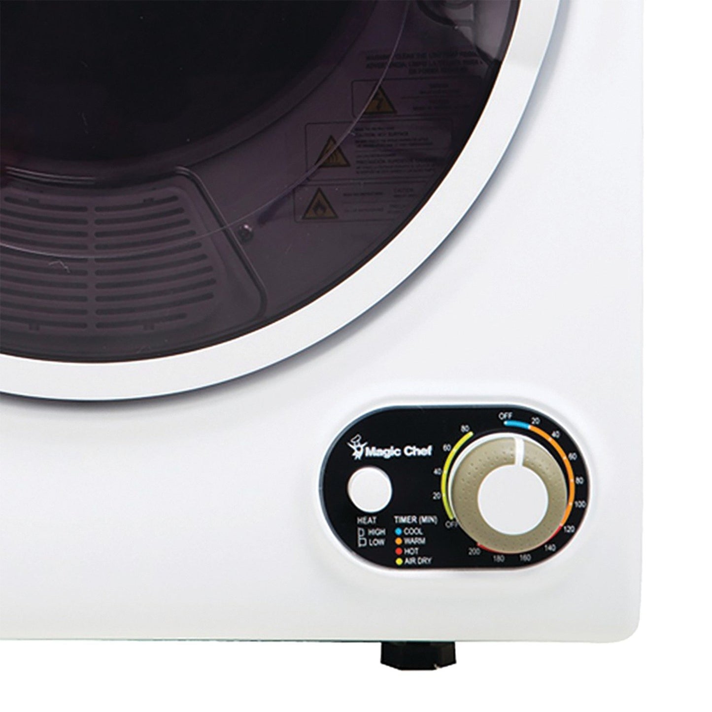 MAGIC CHEF MCSDRY15W 1.5 Cubic-Foot Compact Electric Dryer