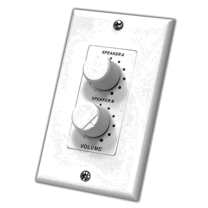 Pyle PVCD15 In-Wall Right and Left Speaker Dual Knob Independent Volume Control Plate