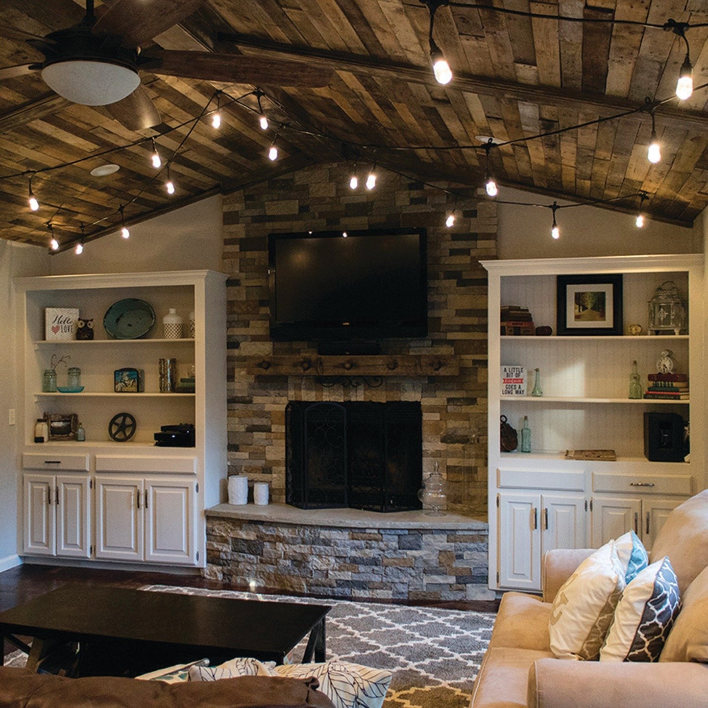 Enbrighten 31660 Classic LED Café Lights (12ft; 6 Acrylic Bulbs)