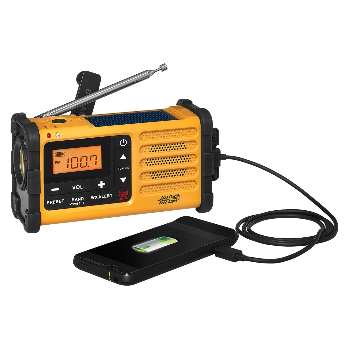 SANGEAN SNGMMR88 AM/FM/NOAA Weather Crank Radio