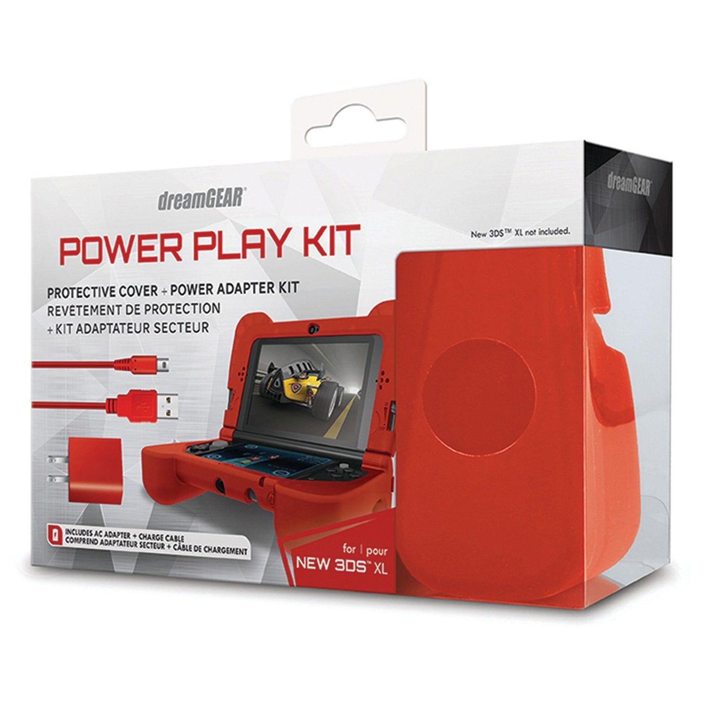 Dreamgear DG3DSXL-2275 Nintendo 3DS XL Power Play Kit (Red)