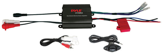 Pyle PLMRMP1B Marine 400 Watt 2Ch Amplifier Black