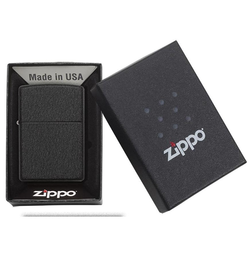 Zippo 236 Windproof Lighter Black Crackle