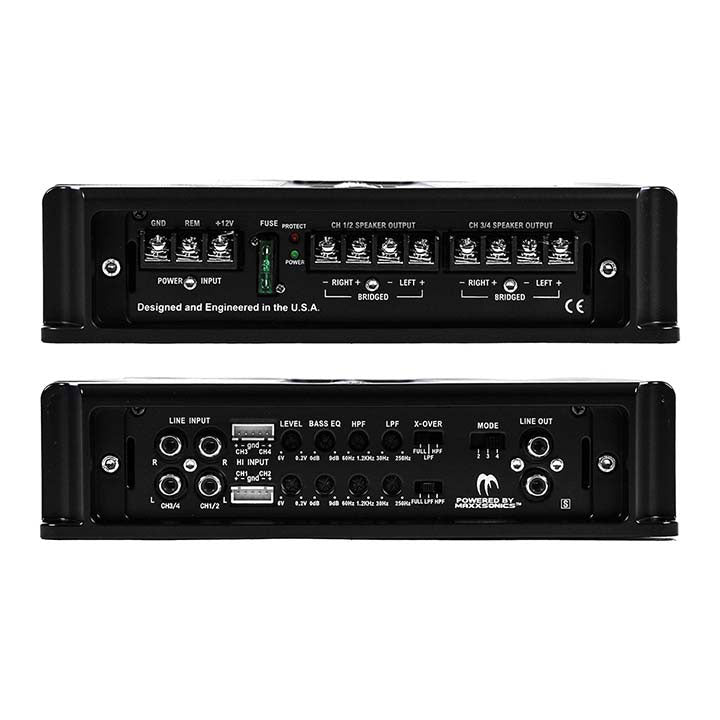 Crunch PD 1000.4 Power Drive Bridgeable Amplifier 1000 Watts Class Ab 4 ch