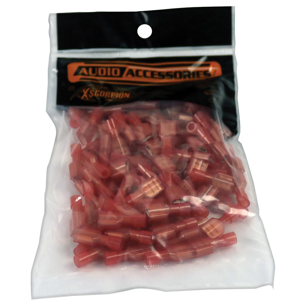 XSCORPION FD250NFR Quick Disconnect 18/22ga. Female Red (100 pack)