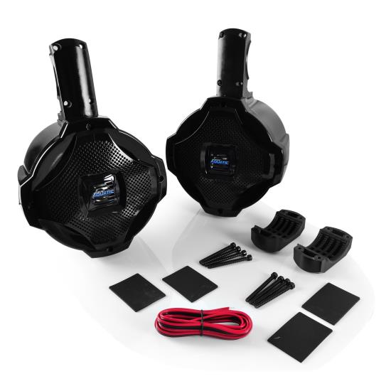 Lanzar AQAWBS69BK 6'' x 9'' Bluetooth Marine Wakeboard Speaker 1200 Watt Black