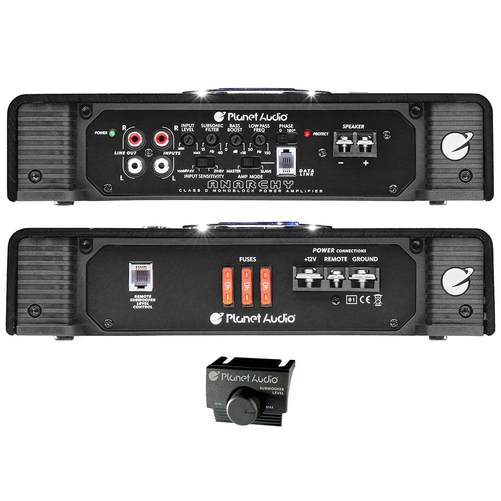 Planet Audio AC4000.1D Class D Car Amplifier - 4000 Watts, 1 Ohm Stable, Digital, Monoblock, Mosfet Power Supply