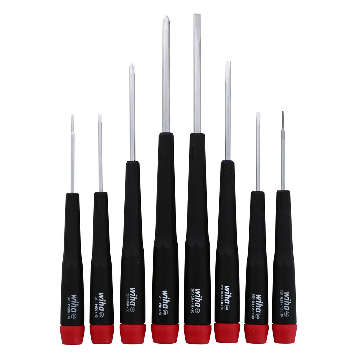 Wiha 26199 Precision Slotted and Phillips Screwdriver Set (8 Piece Set)