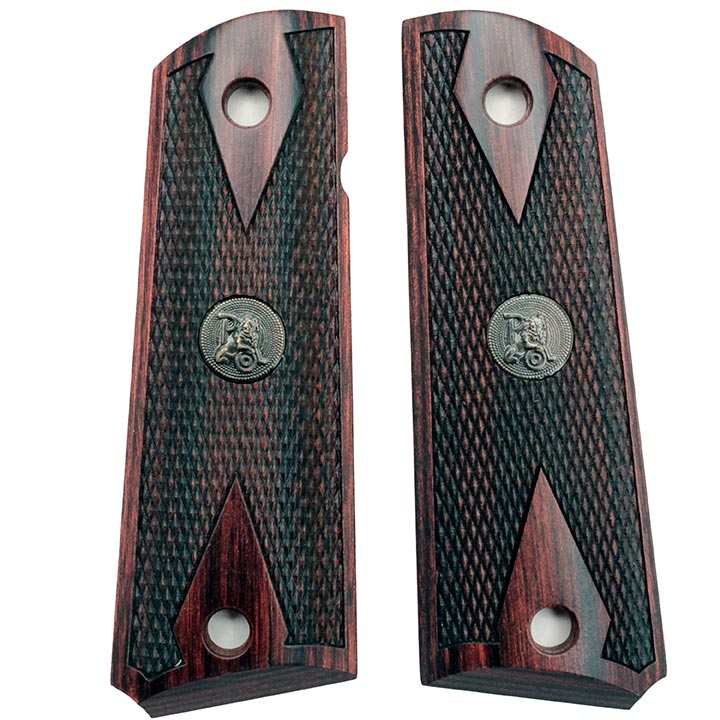 Pachmayr 00440 Colt 1911 American Legend Series Grips Double Diamond Rosewood