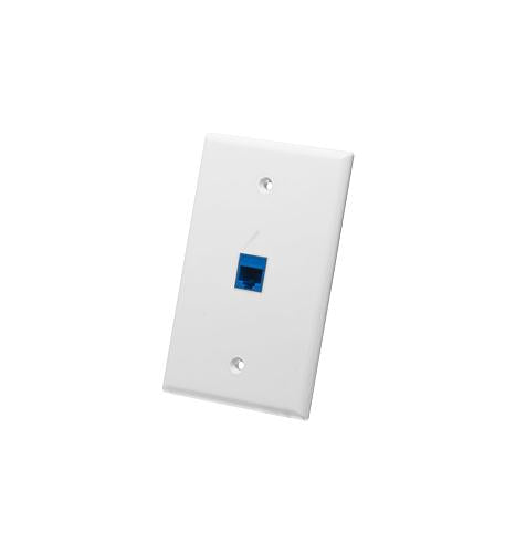 Icc IC107LF1WH Faceplate, Oversized, 1-port, White