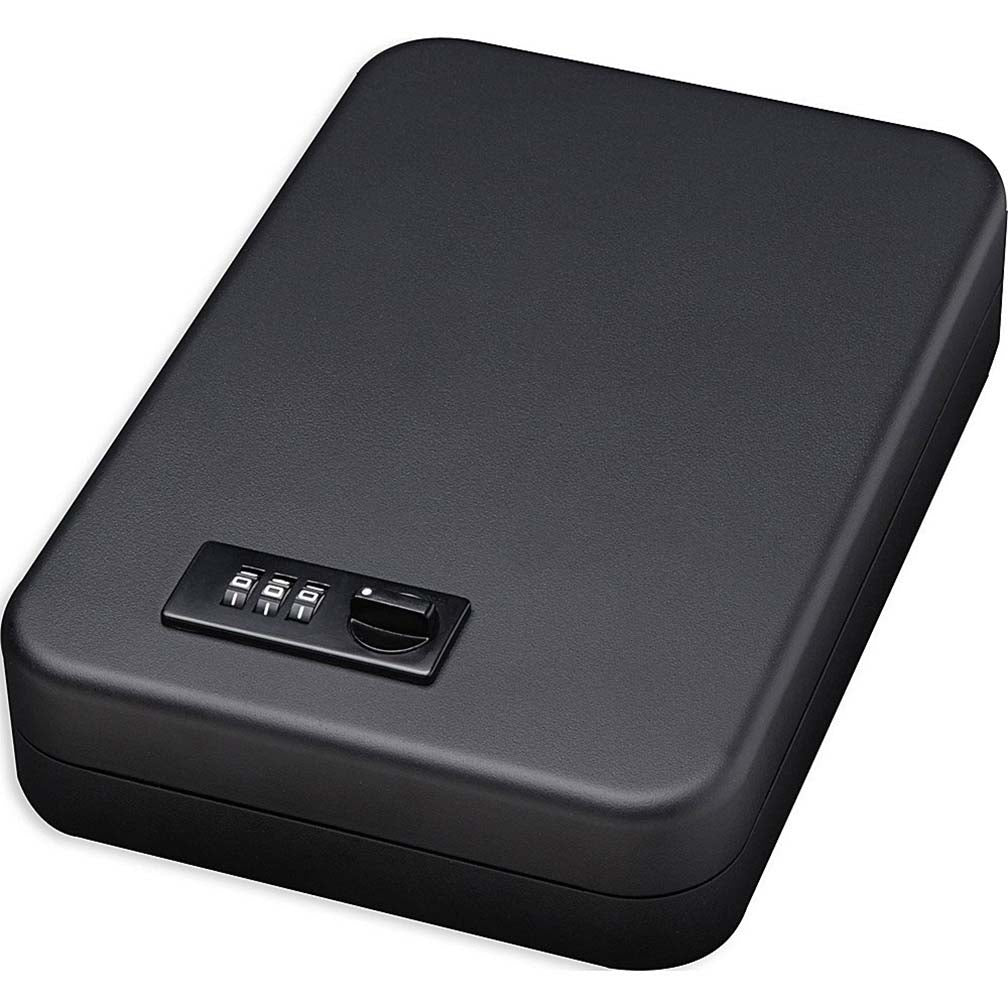 Bulldog BD1126B Vaults Personal Safe Steel Combination Lock Security Cable Black