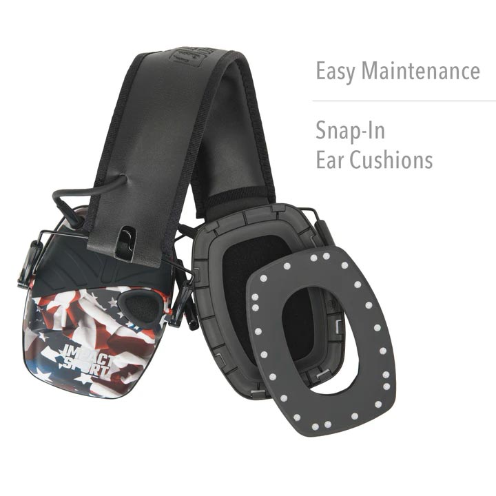 Howard Leight R02530 Impact Sport Electronic Earmuff Classic One Nation Flag