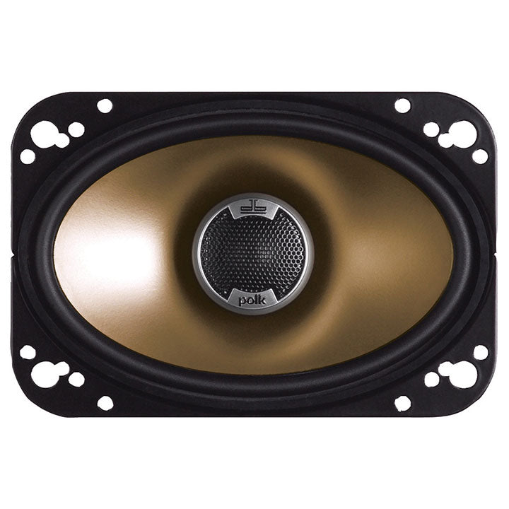 Polk Audio DB461 4-by-6-Inch Coaxial Speakers (Pair, Black)