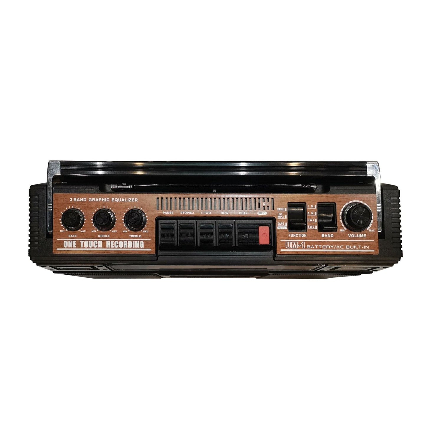 SUPERSONIC SC-3201BT-WD 4 Band Cassette Radio (White)