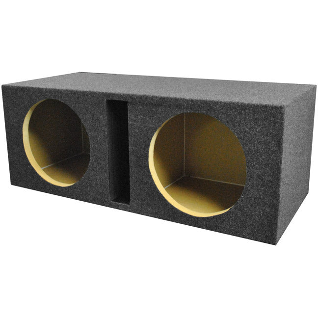Q Power QHD212V Dual 12" Heavy Duty Vented Subwoofer Box