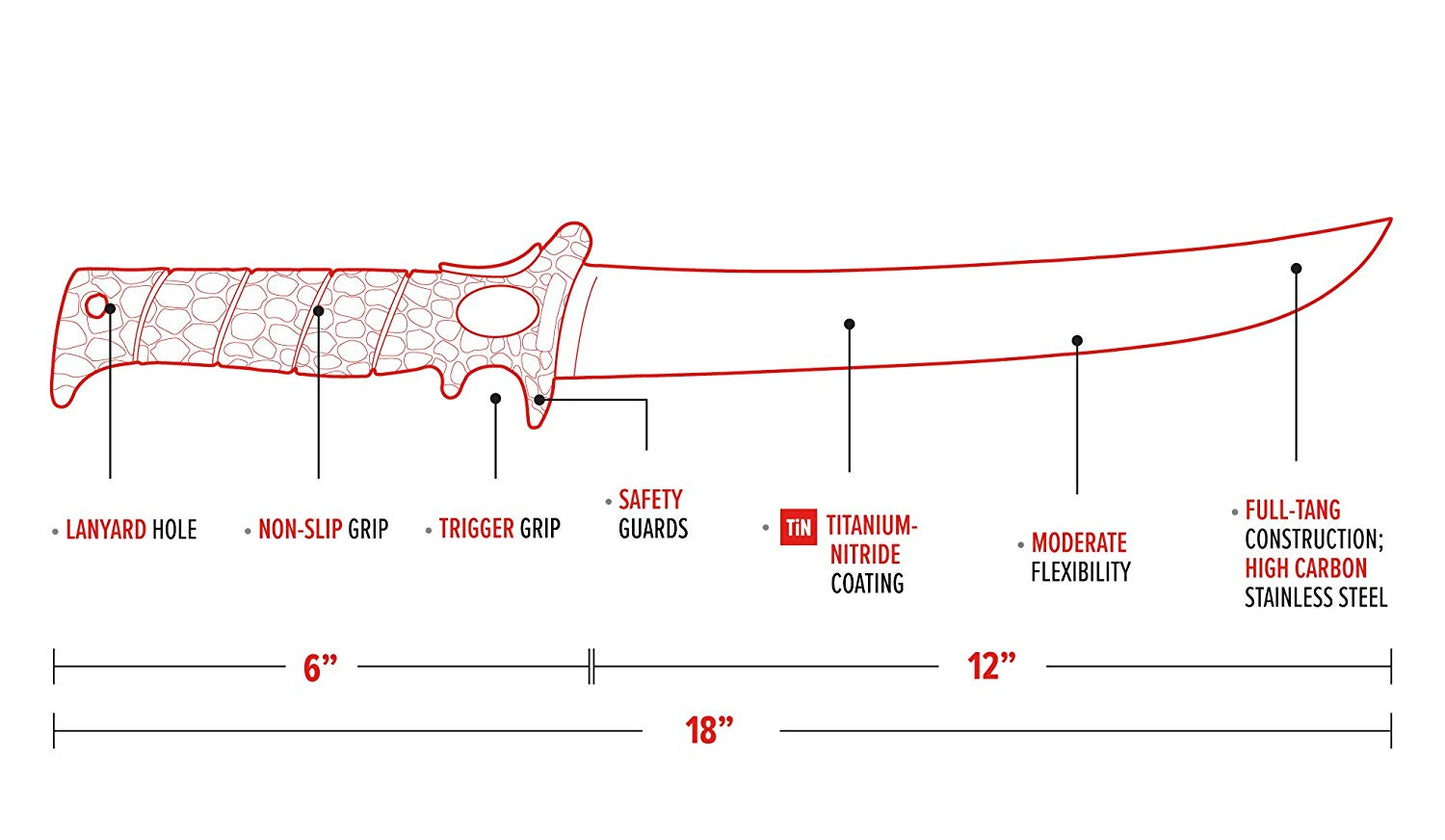 BB112F Bubba Blade 12? Flex Fillet Knife
