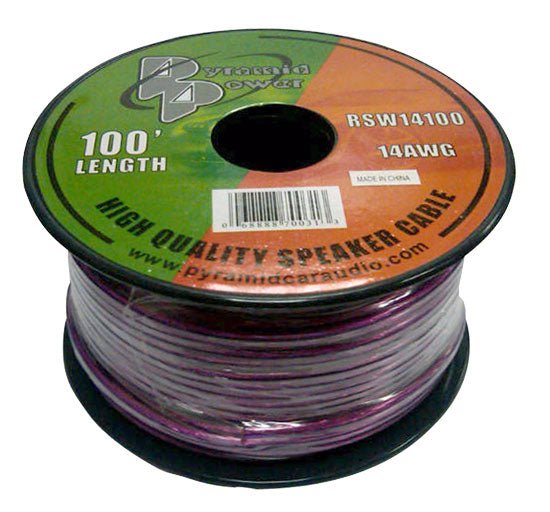 Pyramid RSW14100 100' foot ft 14 Gauge Speaker Wire