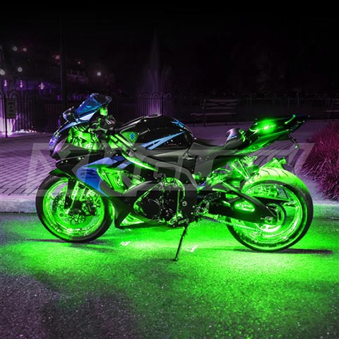 XKGlow XK034001G Motorcycle/ATV/Snowmobile LED Underbody Kit  Green