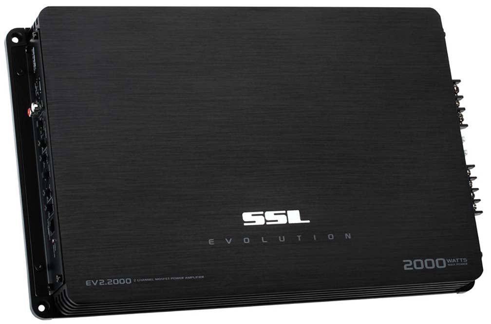 SOUND STORM EV2.2000 EVOLUTION 2000-Watt Full Range, Class A/B 2 to 8 Ohm Stable 2 Channel Amplifier with Remote Subwoofer Level Control