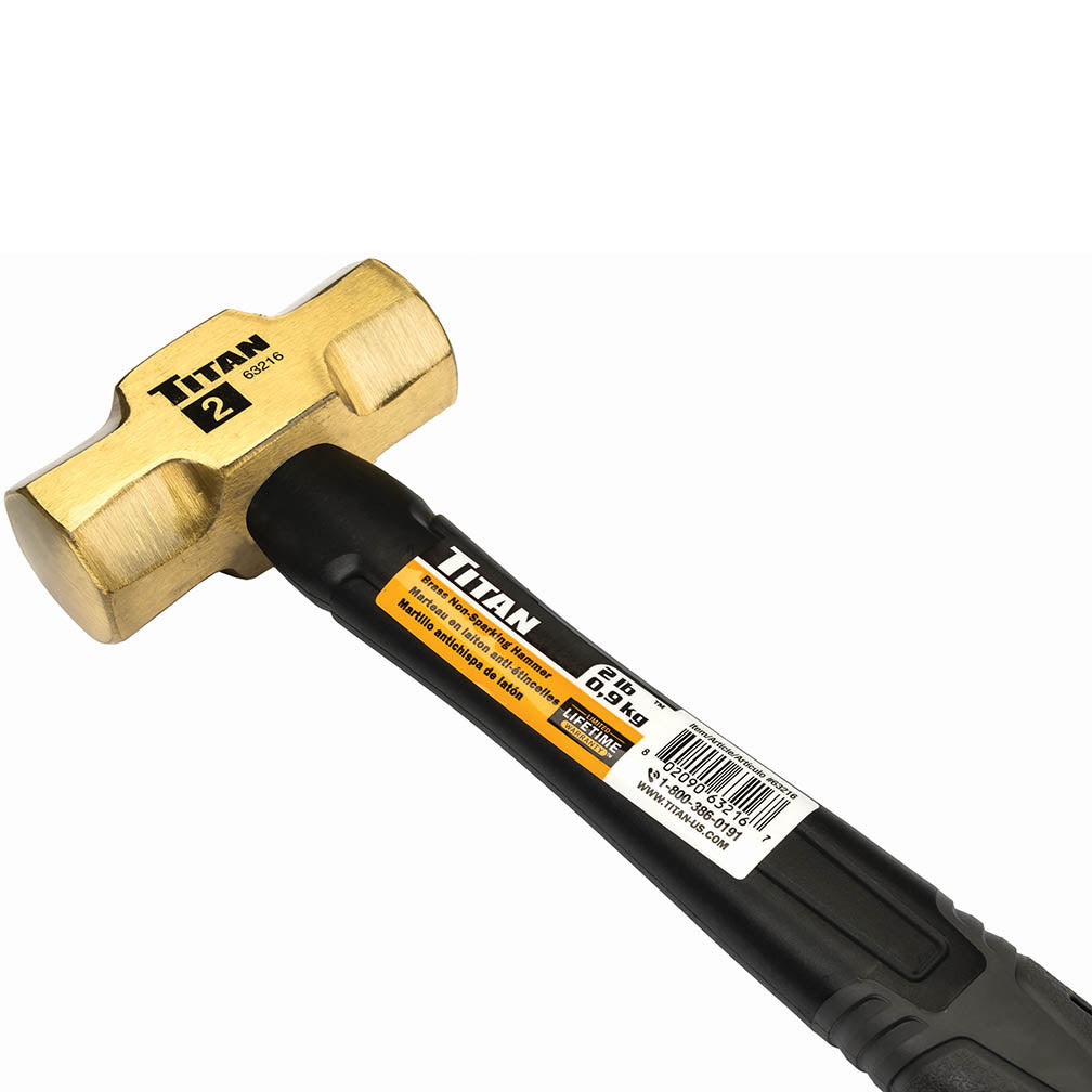 Titan 63216 Tool 2 lb Brass Non-Sparking Hammer