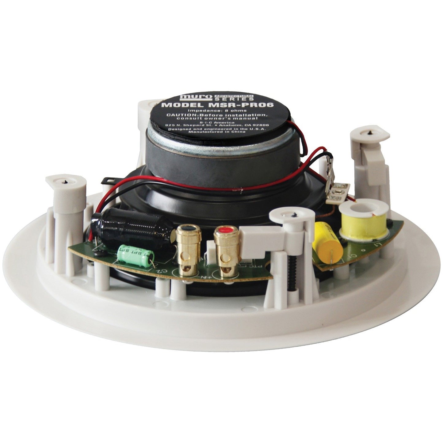 BIC AMERICA BICMSRPRO6 125-Watt 6.5" In-Ceiling Speakers w/Tweeters & Grilles