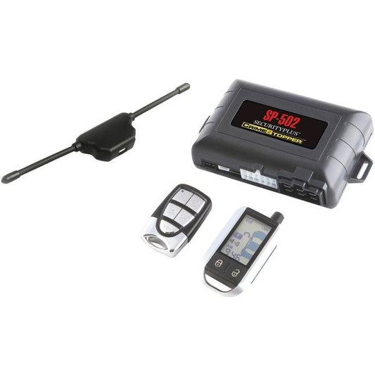 Crimestopper SP-502 Universal Deluxe 2-Way LCD Security & Remote-Start Combo
