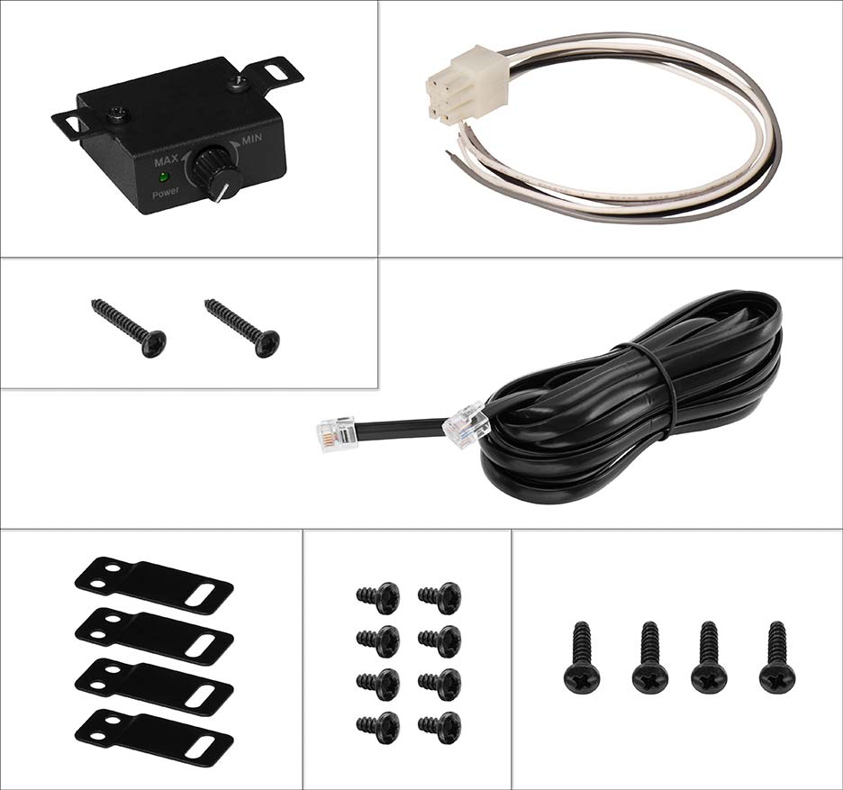 Planet Audio PA8W 8" Low Profile Loaded Enclosure Amplified with Bass Knob