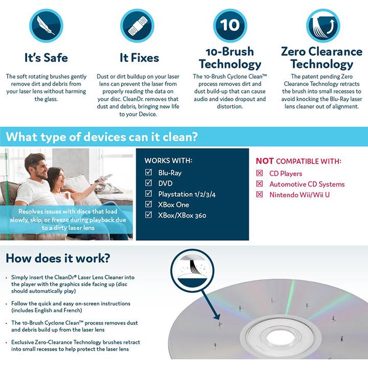 Digital Innovations 4190300 Clean Dr for BluRay Laser Lens Cleaner