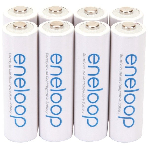 Panasonic BK-3MCCA8BA eneloop Rechargeable Batteries (AA; 8 pk)