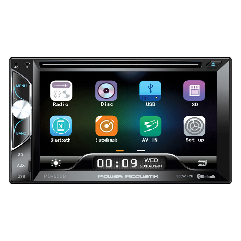 Power Acoustik PD620HB 2DIN DVD MP3 Bluetooth 6.2" Touchscreen